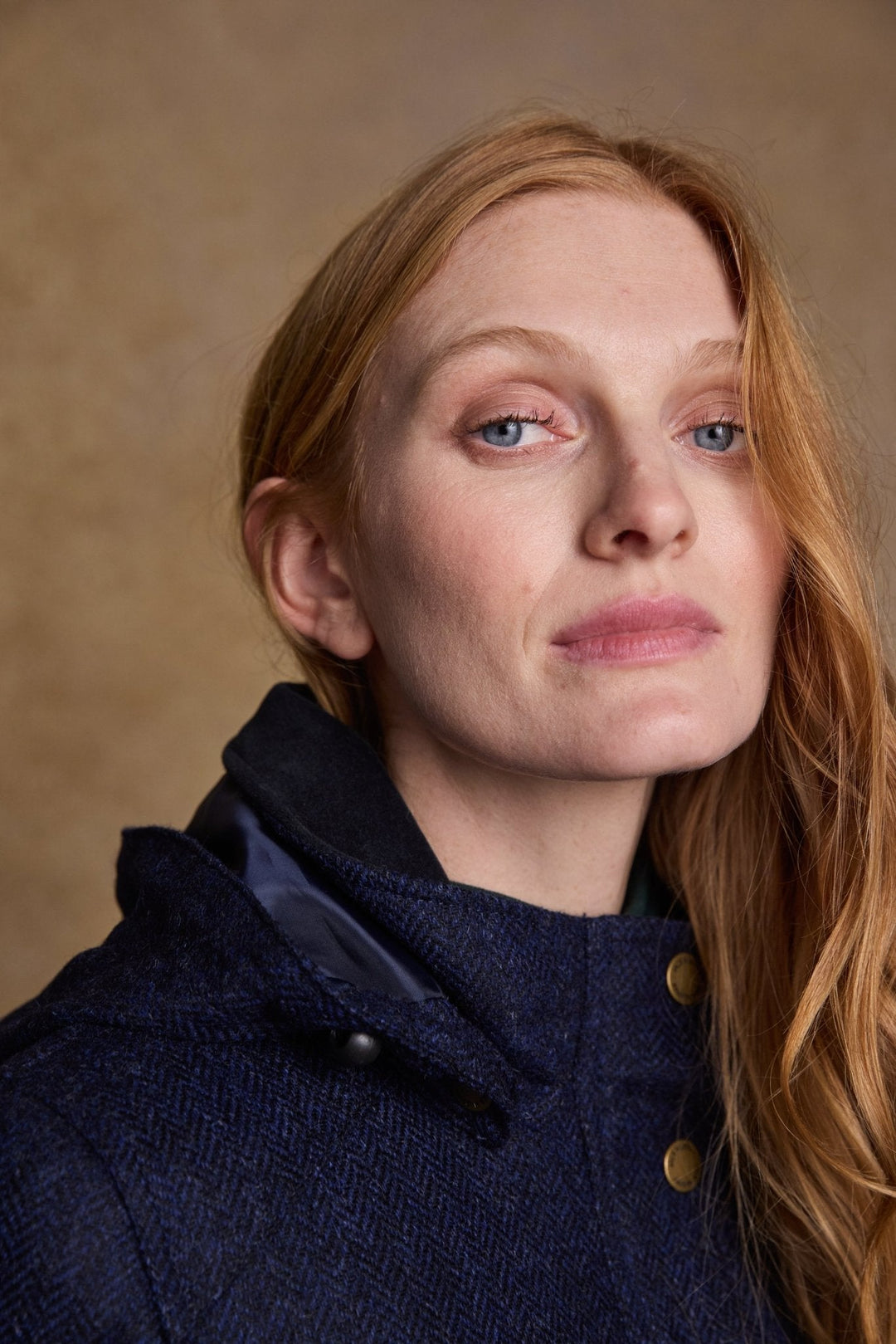 Jack Murphy Ireland - Abbie Tweed Coat - Navy Herringbone - Tweed