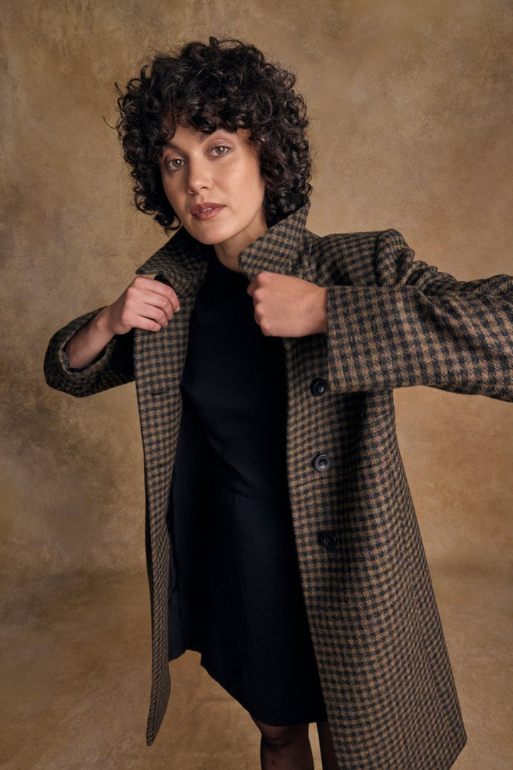 Jack Murphy Ireland - Aimee Tweed Coat - Earth Check - Tweed