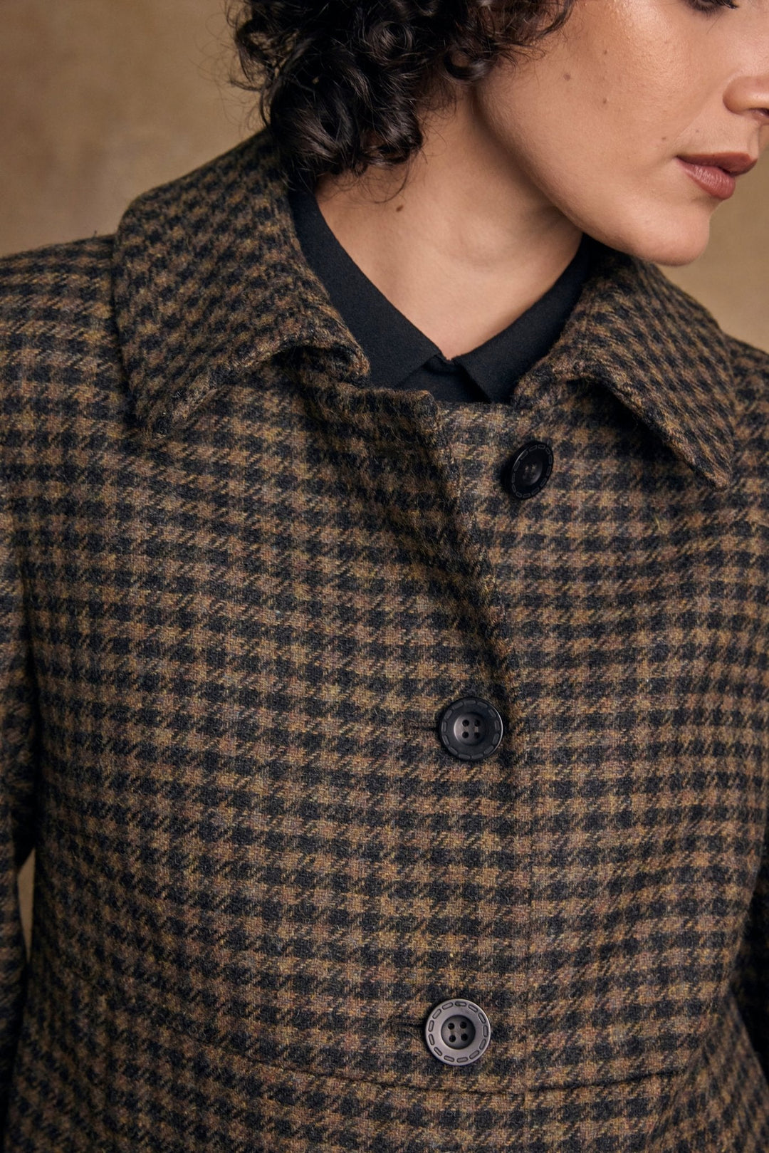 Jack Murphy Ireland - Aimee Tweed Coat - Earth Check - Tweed