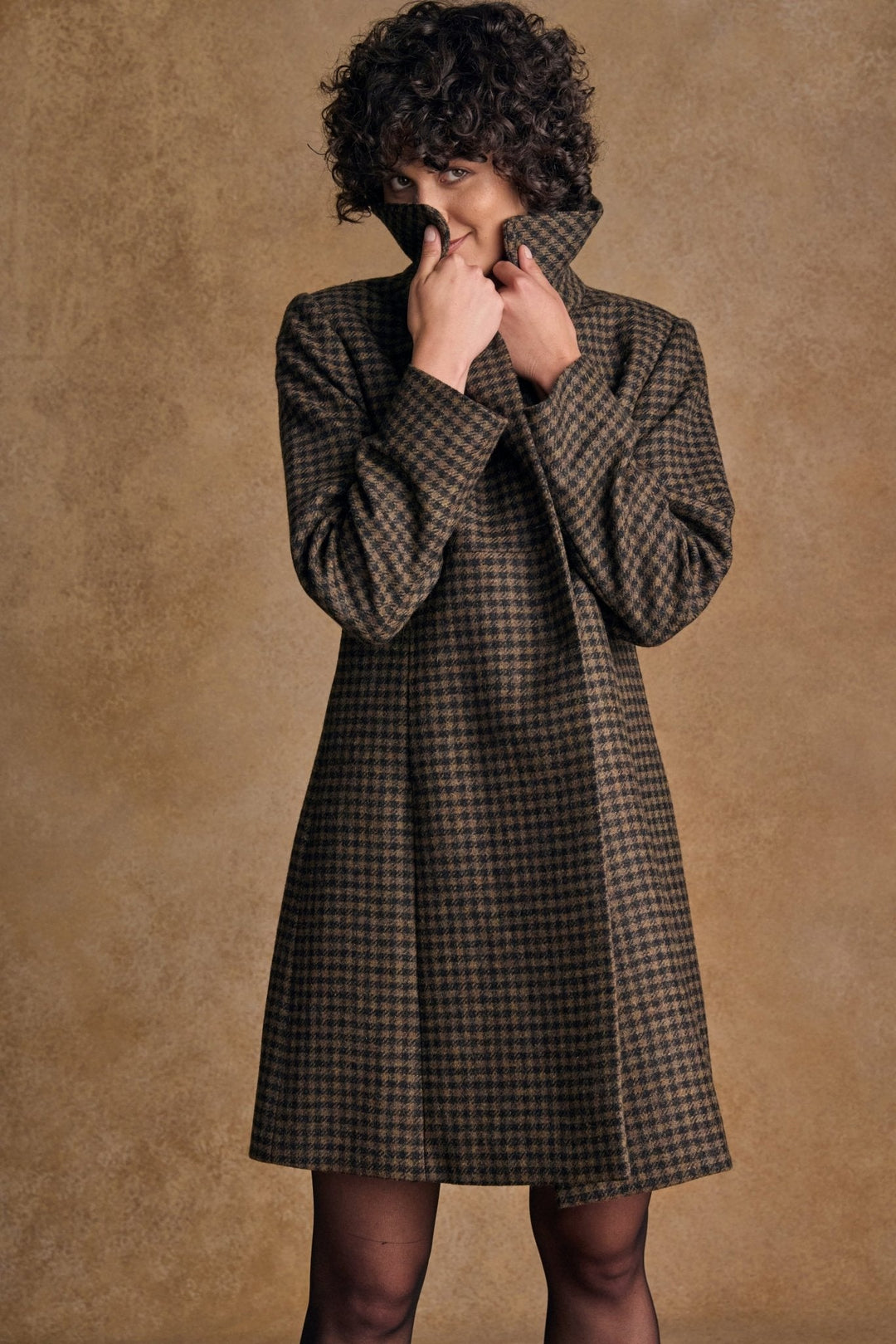 Jack Murphy Ireland - Aimee Tweed Coat - Earth Check - Tweed