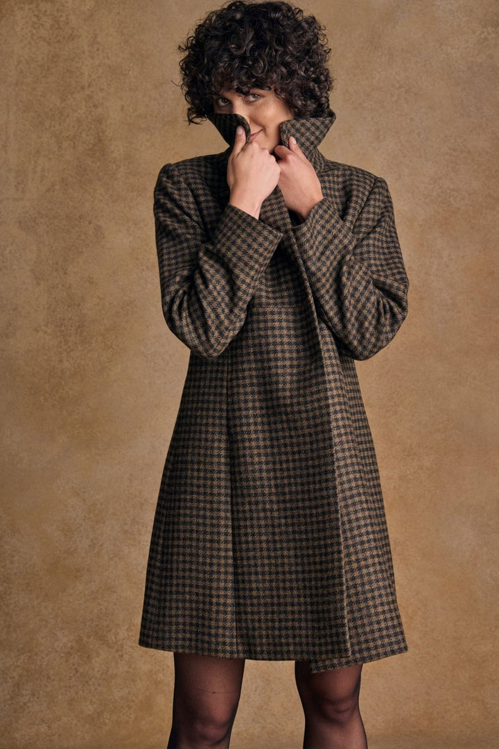 Jack Murphy Ireland - Aimee Tweed Coat - Earth Check - Tweed