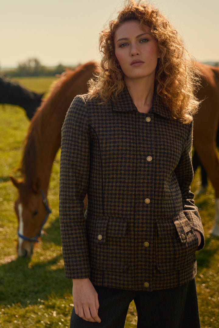 Aine Tweed Jacket - Earth Check