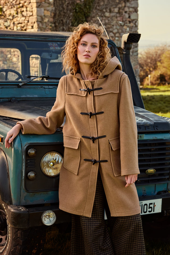 Alex Wool Duffle Coat - Camel