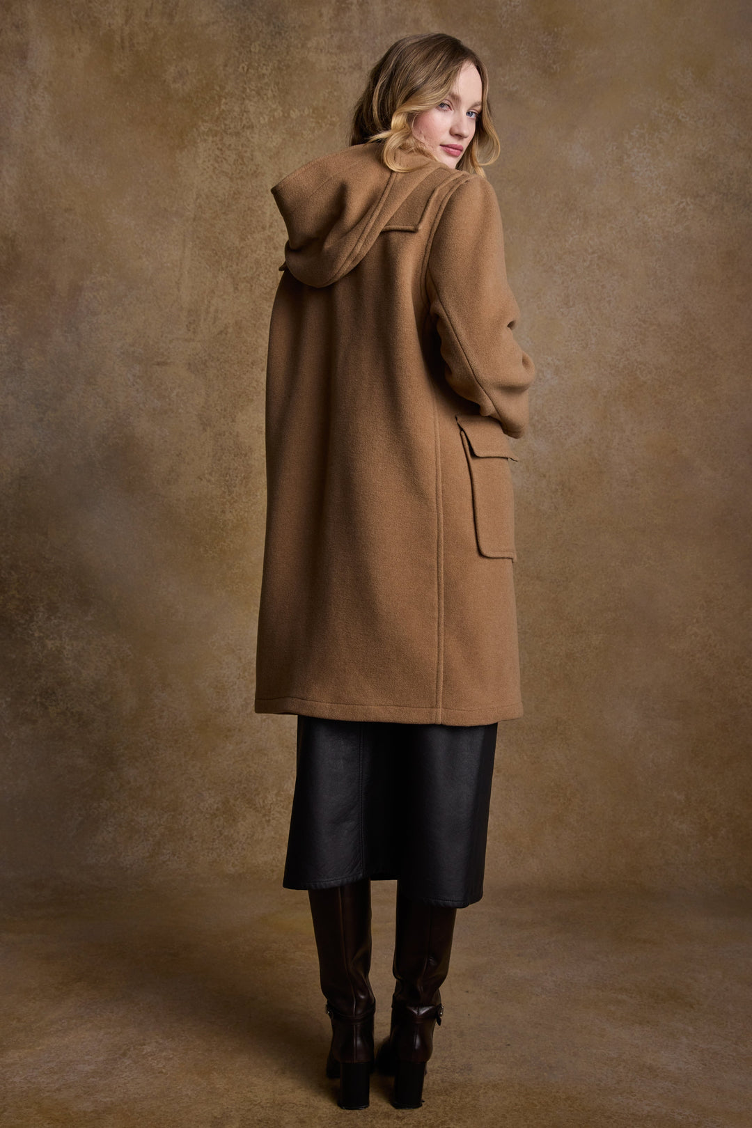 Alex Wool Duffle Coat - Camel