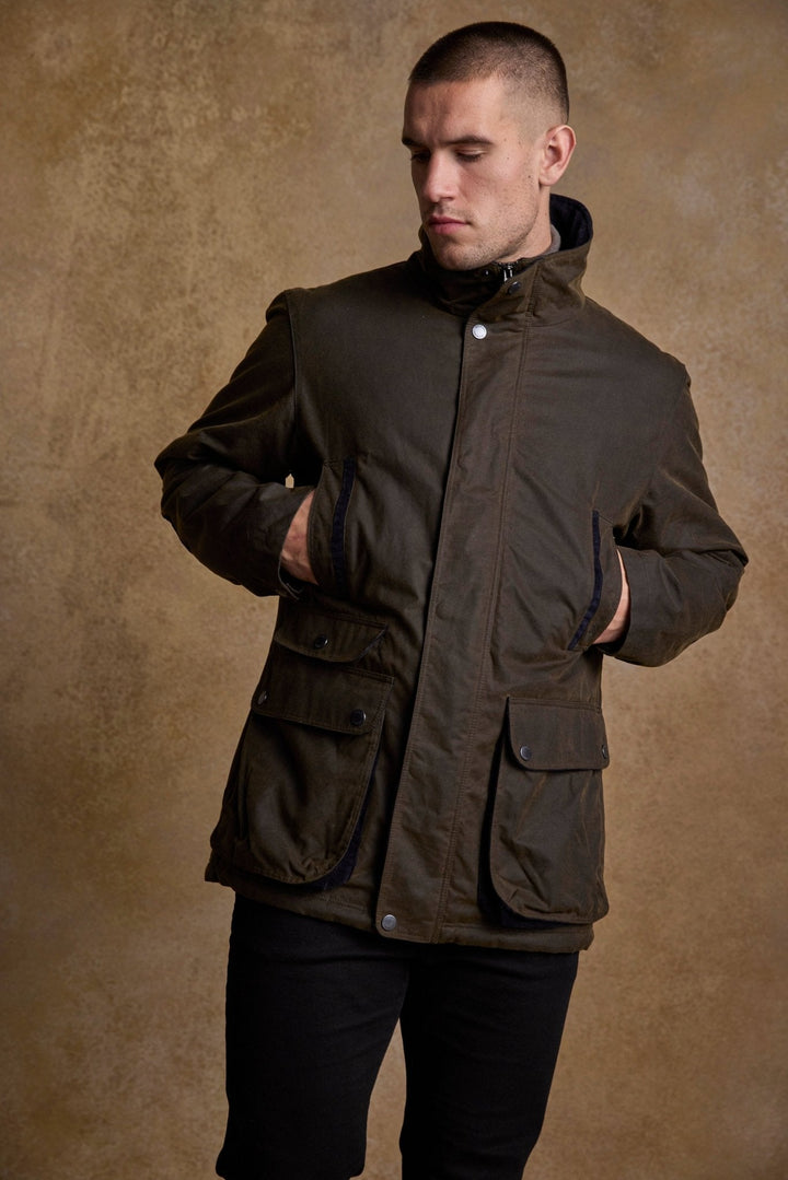 Jack Murphy Ireland - Archie Wax Jacket - Olive - Wax
