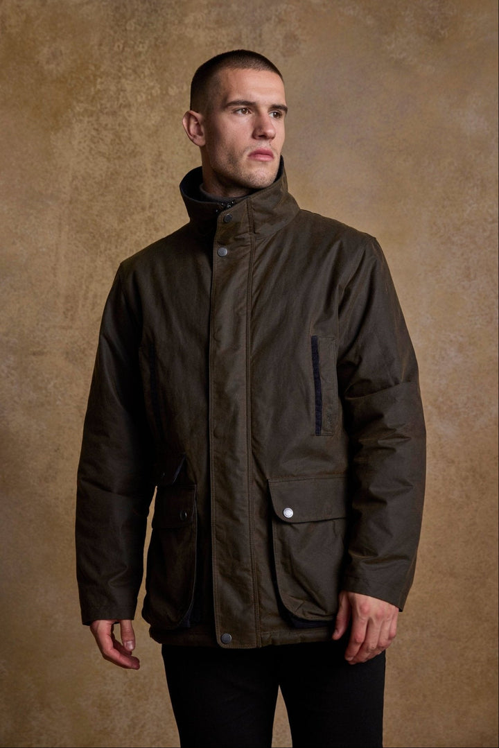 Jack Murphy Ireland - Archie Wax Jacket - Olive - Wax