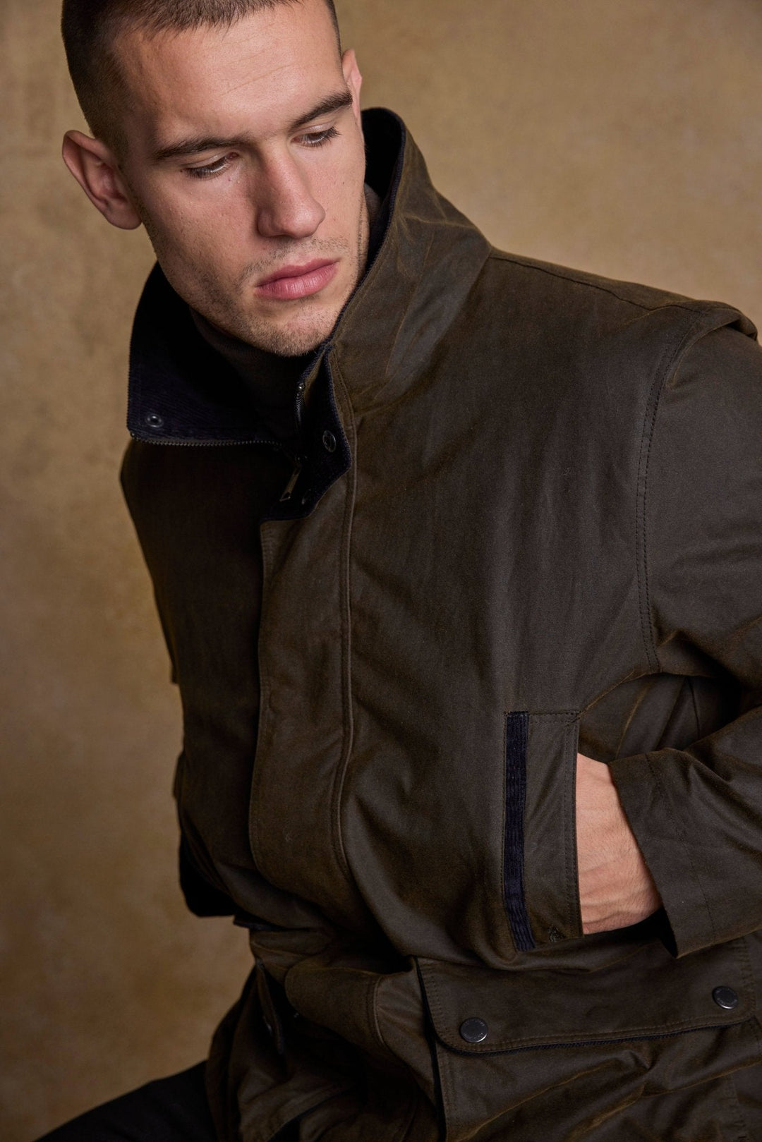 Jack Murphy Ireland - Archie Wax Jacket - Olive - Wax