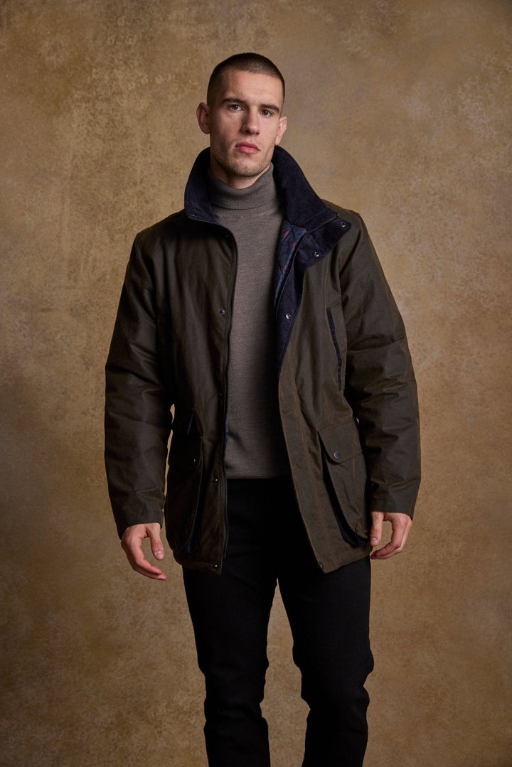 Jack Murphy Ireland - Archie Wax Jacket - Olive - Wax