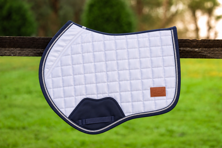 Colour Pop White Satin Saddle Pad