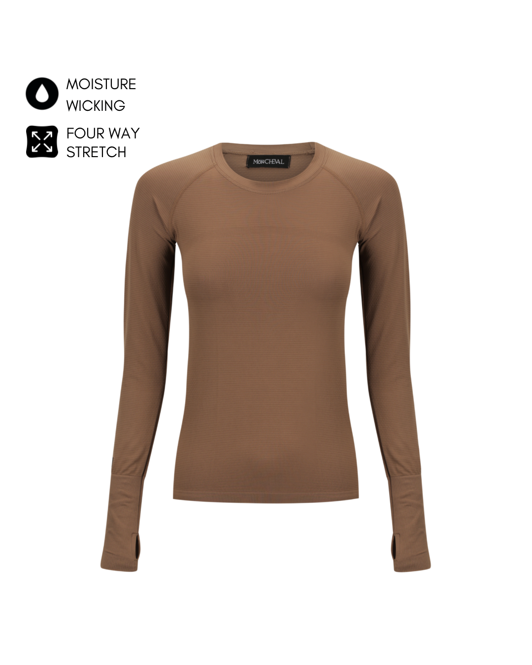 Camille Training Top in Biscuit