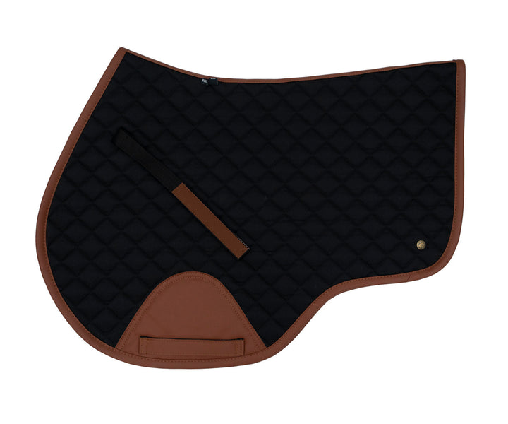 Sixteen Cypress Close Contact Black & Cognac Saddle Pad