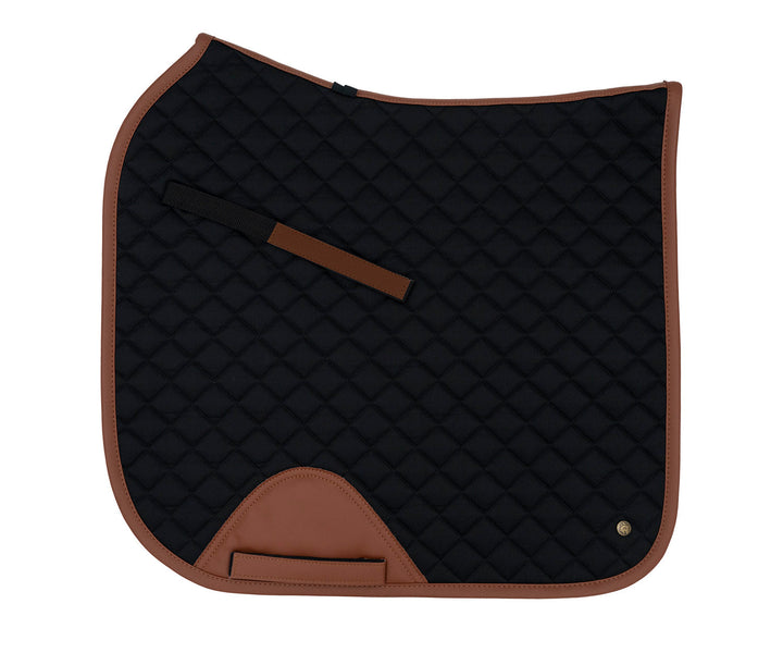 Sixteen Cypress Dressage Pad, Black & Cognac