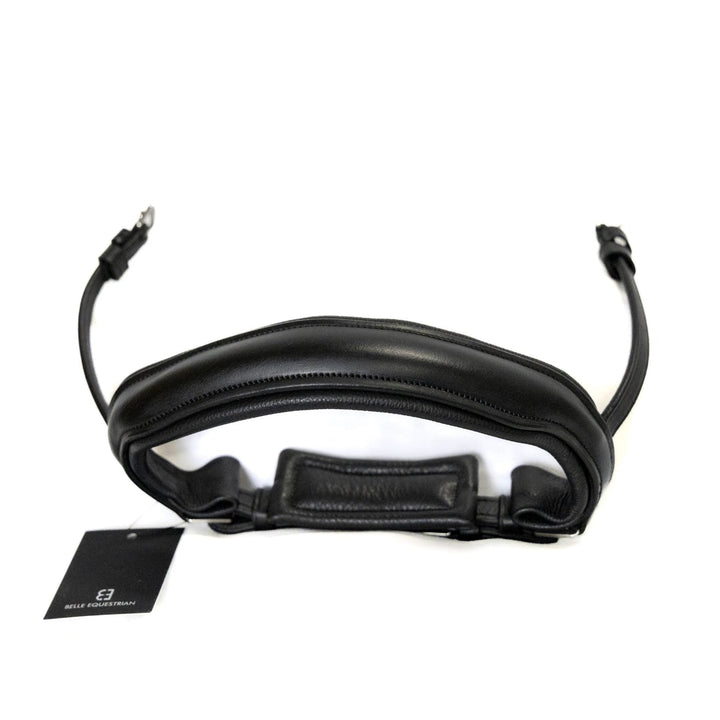 Black non-patent padded cavesson noseband