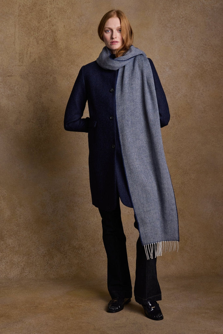Jack Murphy Ireland - Bonnie Wool Scarf - Blue Marine - Scarf