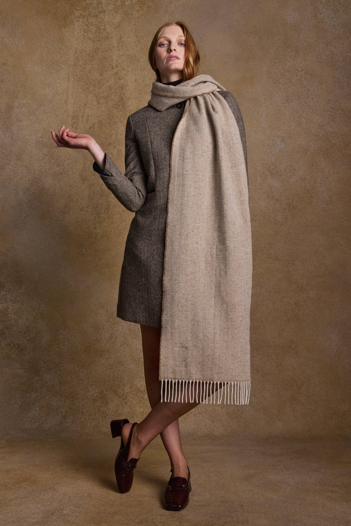 Jack Murphy Ireland - Bonnie Wool Scarf - Sandstone - Scarf