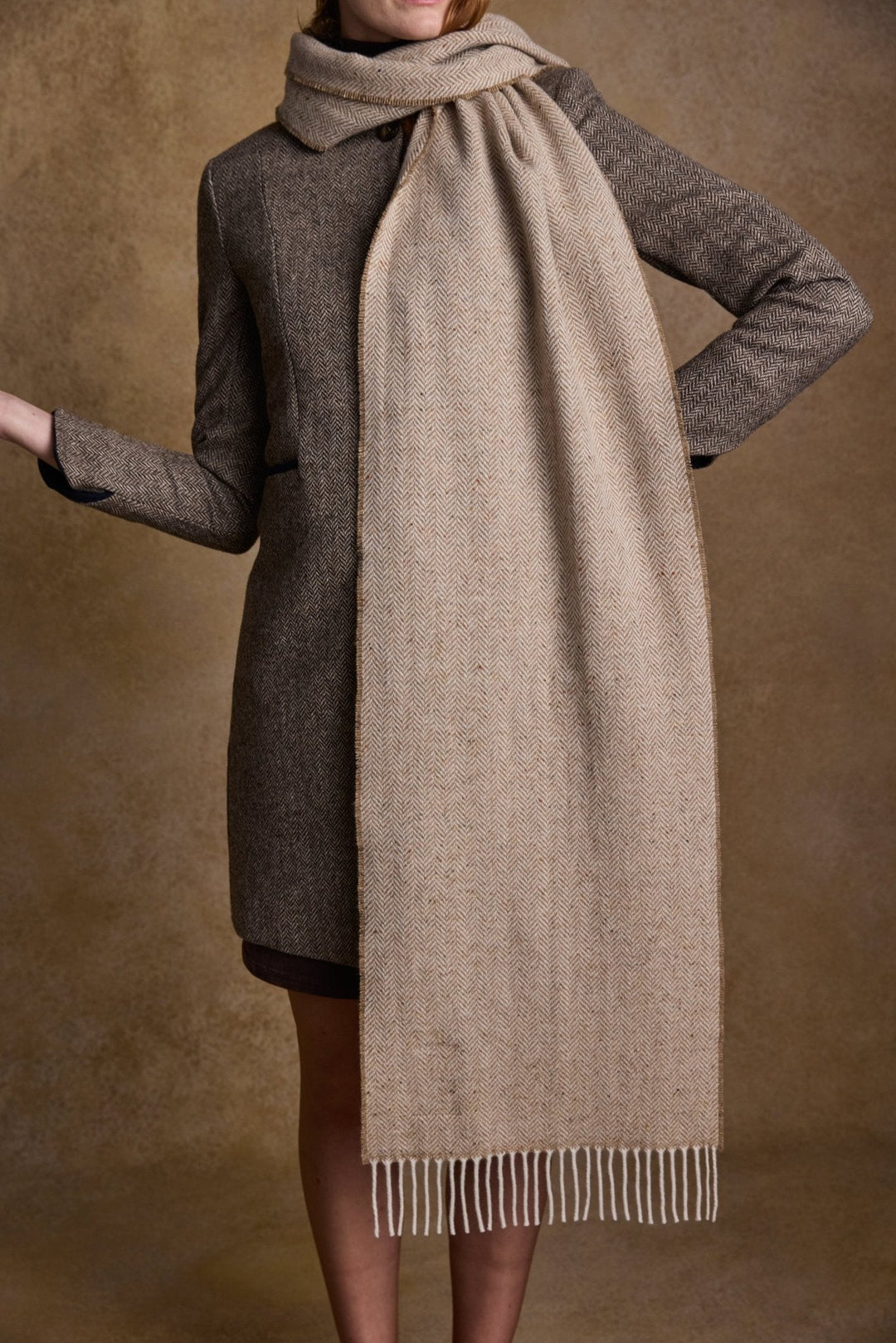 Jack Murphy Ireland - Bonnie Wool Scarf - Sandstone - Scarf