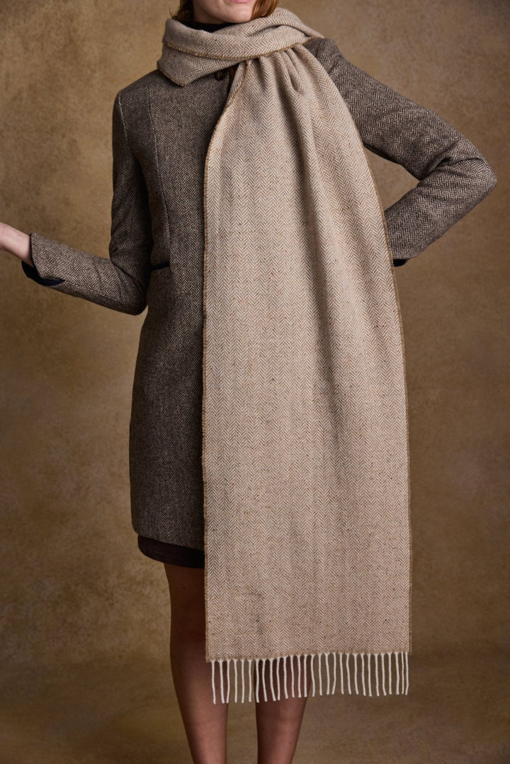 Jack Murphy Ireland - Bonnie Wool Scarf - Sandstone - Scarf