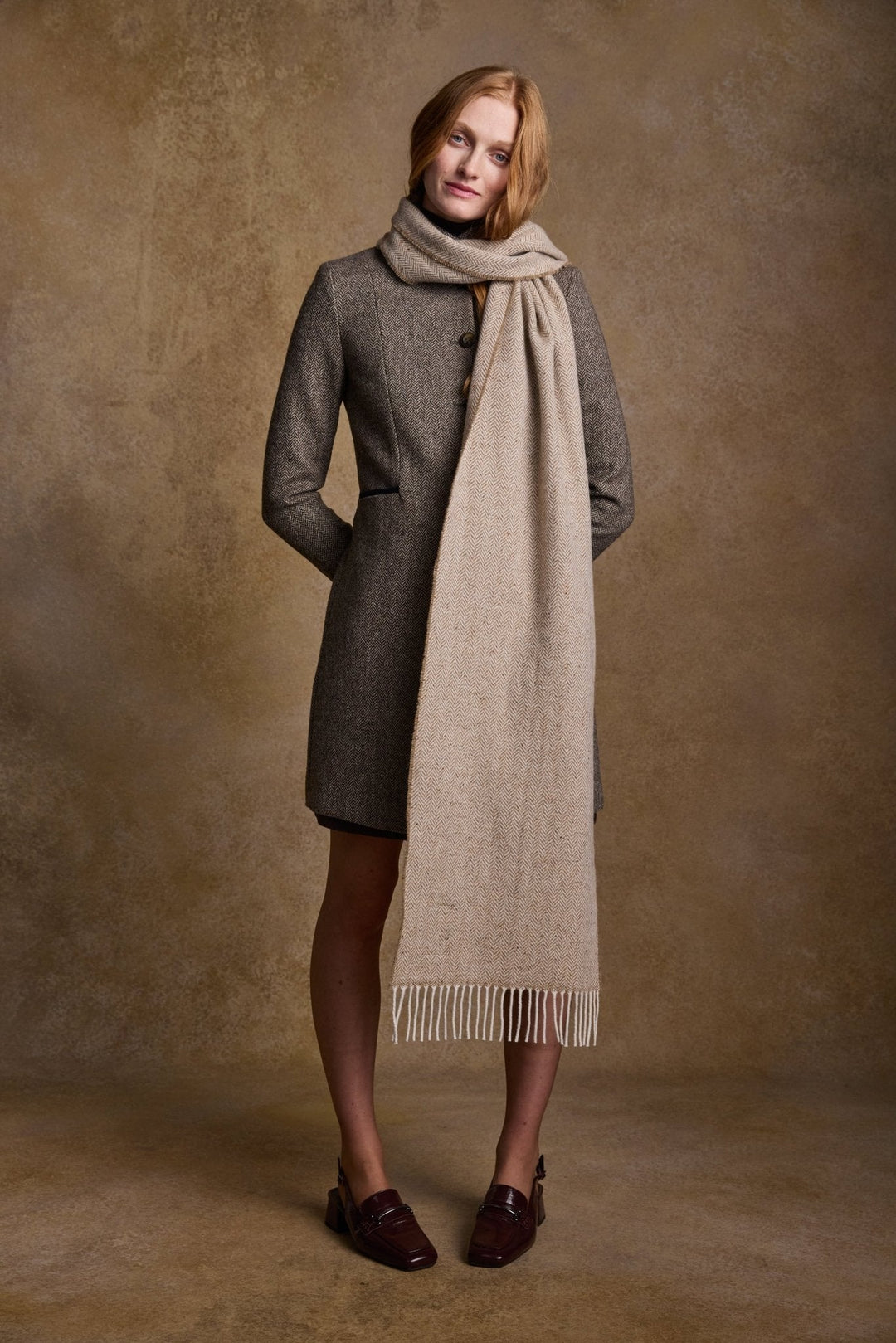 Jack Murphy Ireland - Bonnie Wool Scarf - Sandstone - Scarf