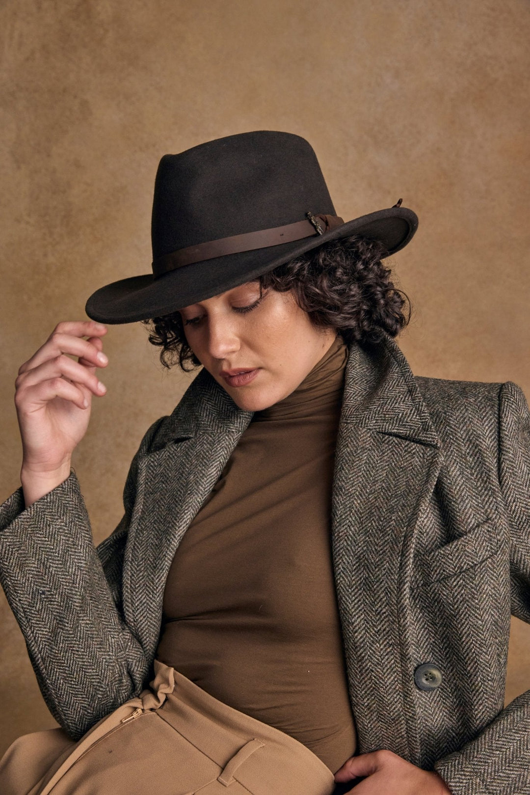 Jack Murphy Ireland - Boston Felt Hat - Brown - Hats