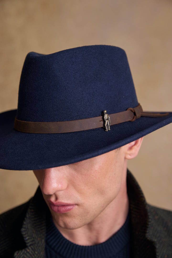 Boston Felt Hat - Navy