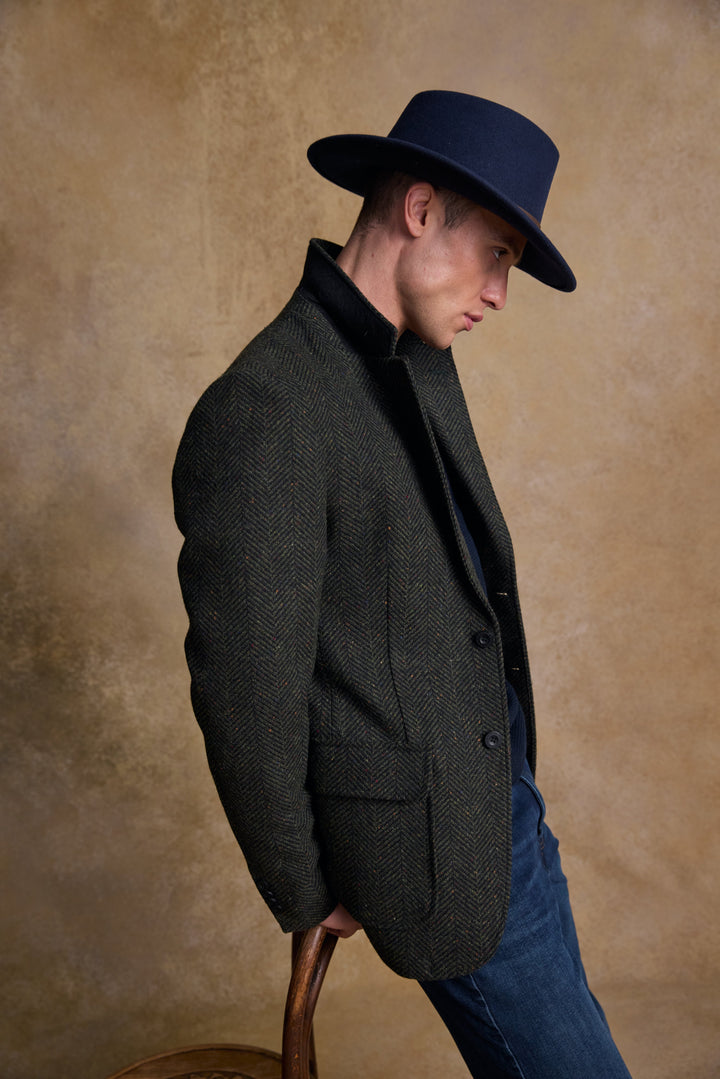 Boston Felt Hat - Navy