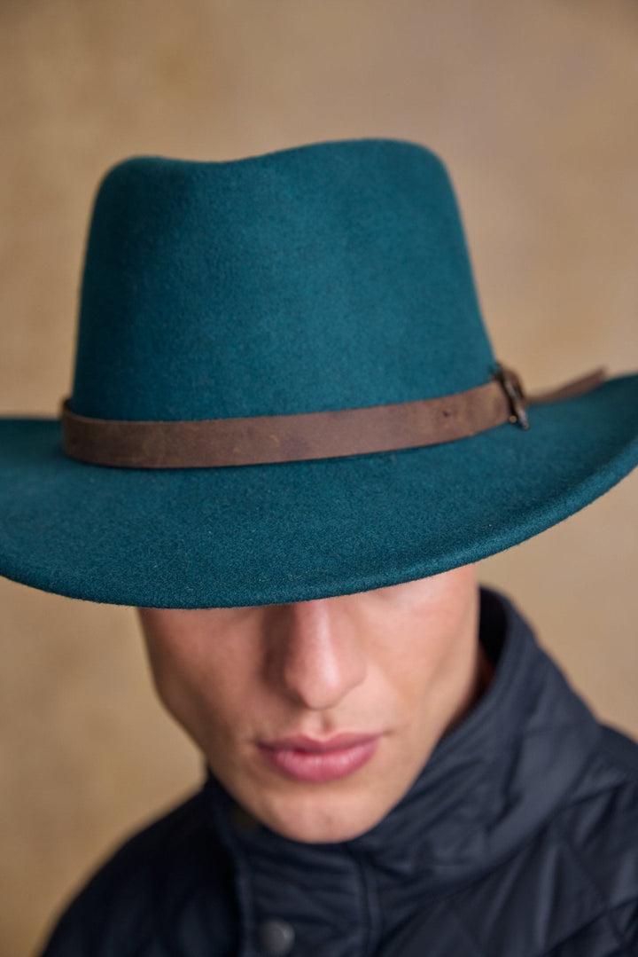 Jack Murphy Ireland - Boston Felt Hat - Teal Green - Hats