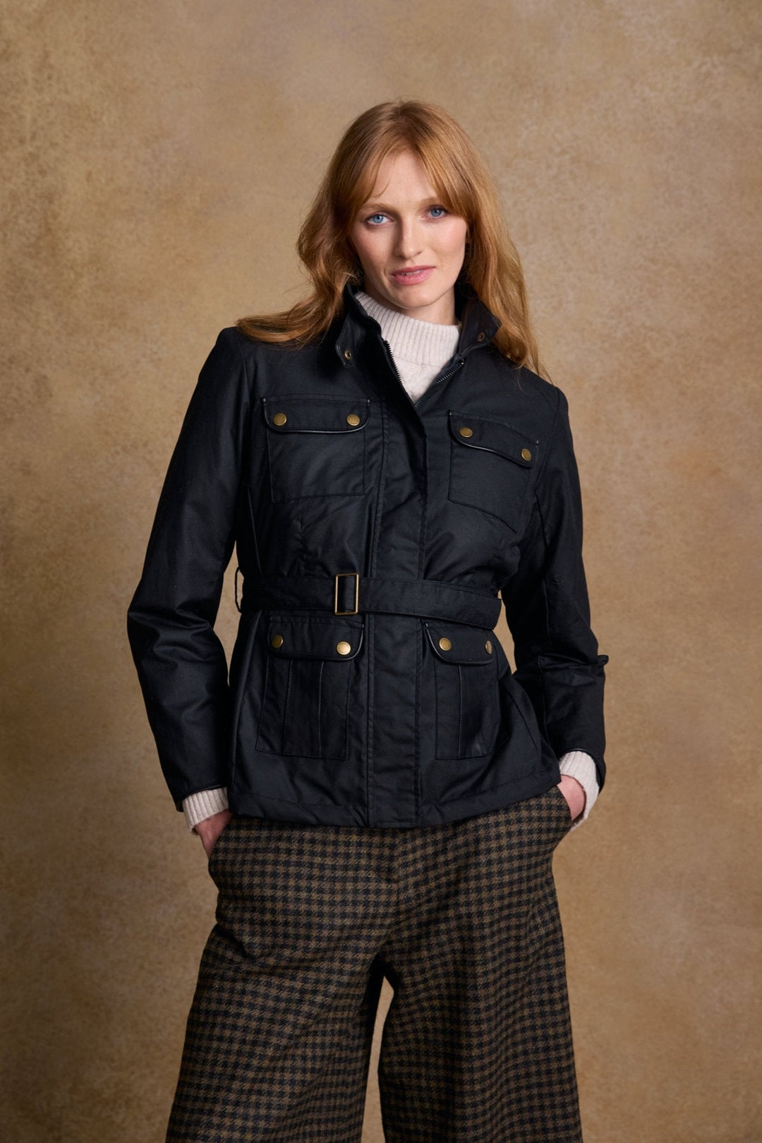 Jack Murphy Ireland - Cara Utility Wax Jacket - Black - Wax