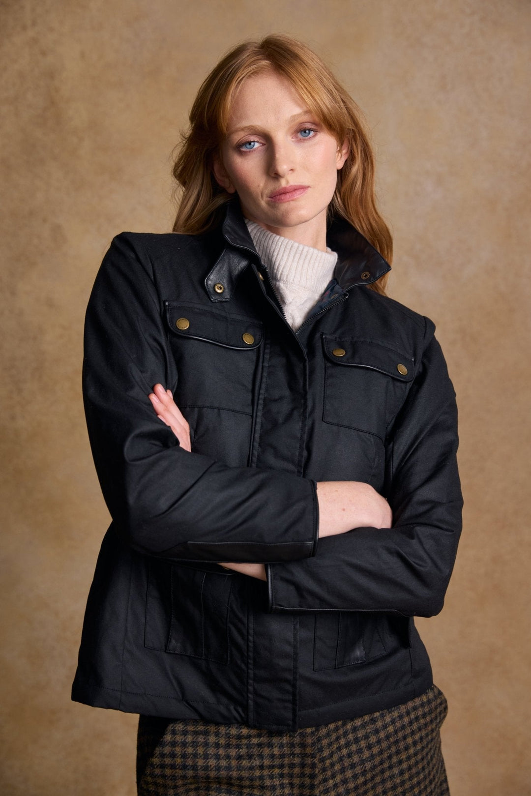 Jack Murphy Ireland - Cara Utility Wax Jacket - Black - Wax