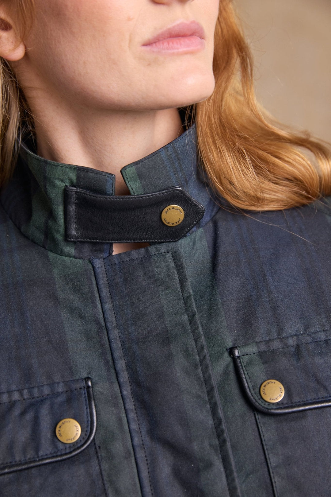 Jack Murphy Ireland - Cara Utility Wax Jacket - Blackwatch - Wax