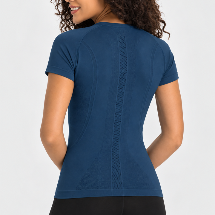 Dark Teal SS Seamless Performance Baselayer