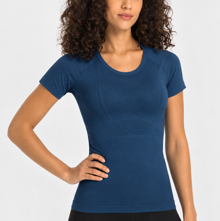 Dark Teal SS Seamless Performance Baselayer