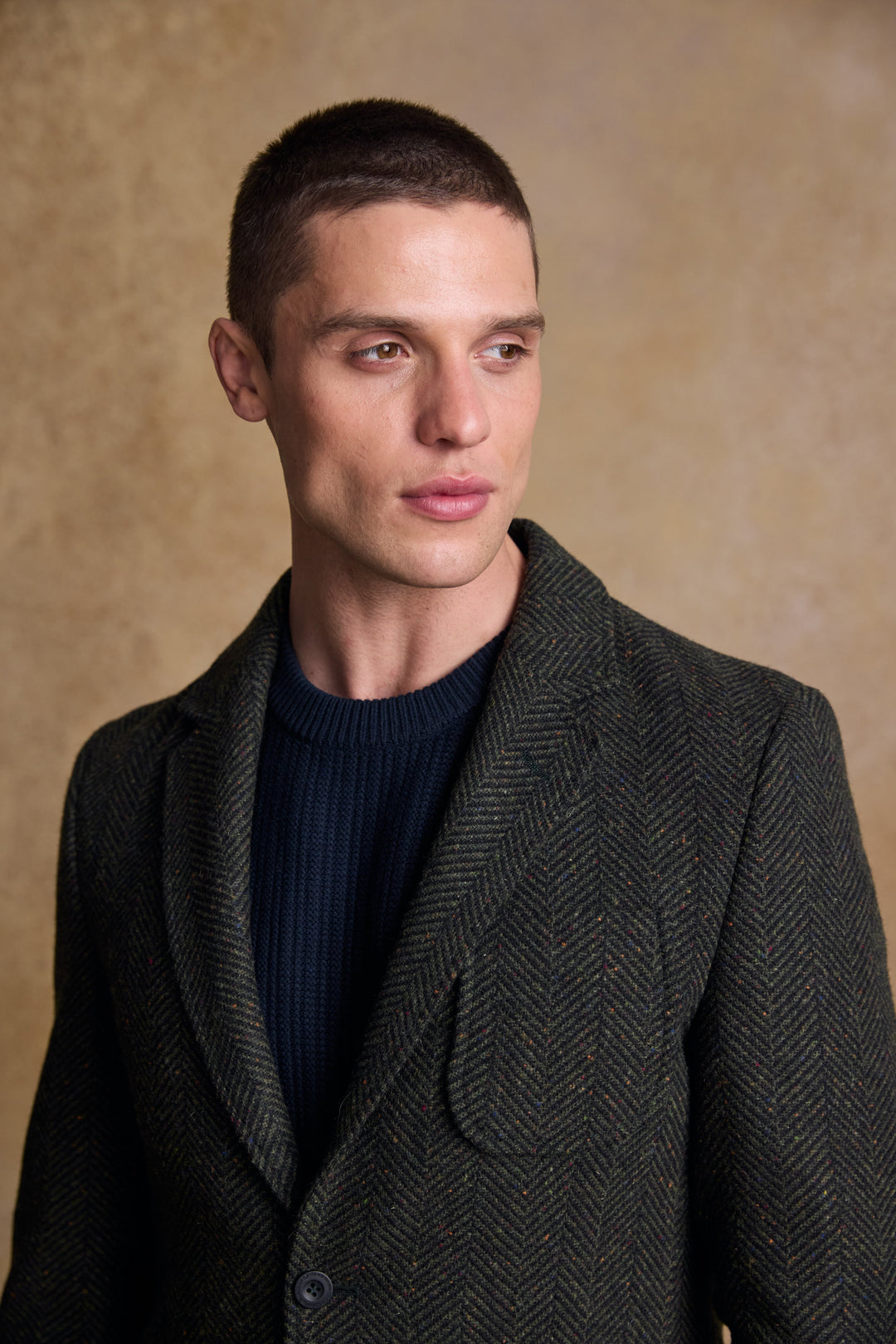 Cian Tweed Blazer - Donegal Pine Herringbone