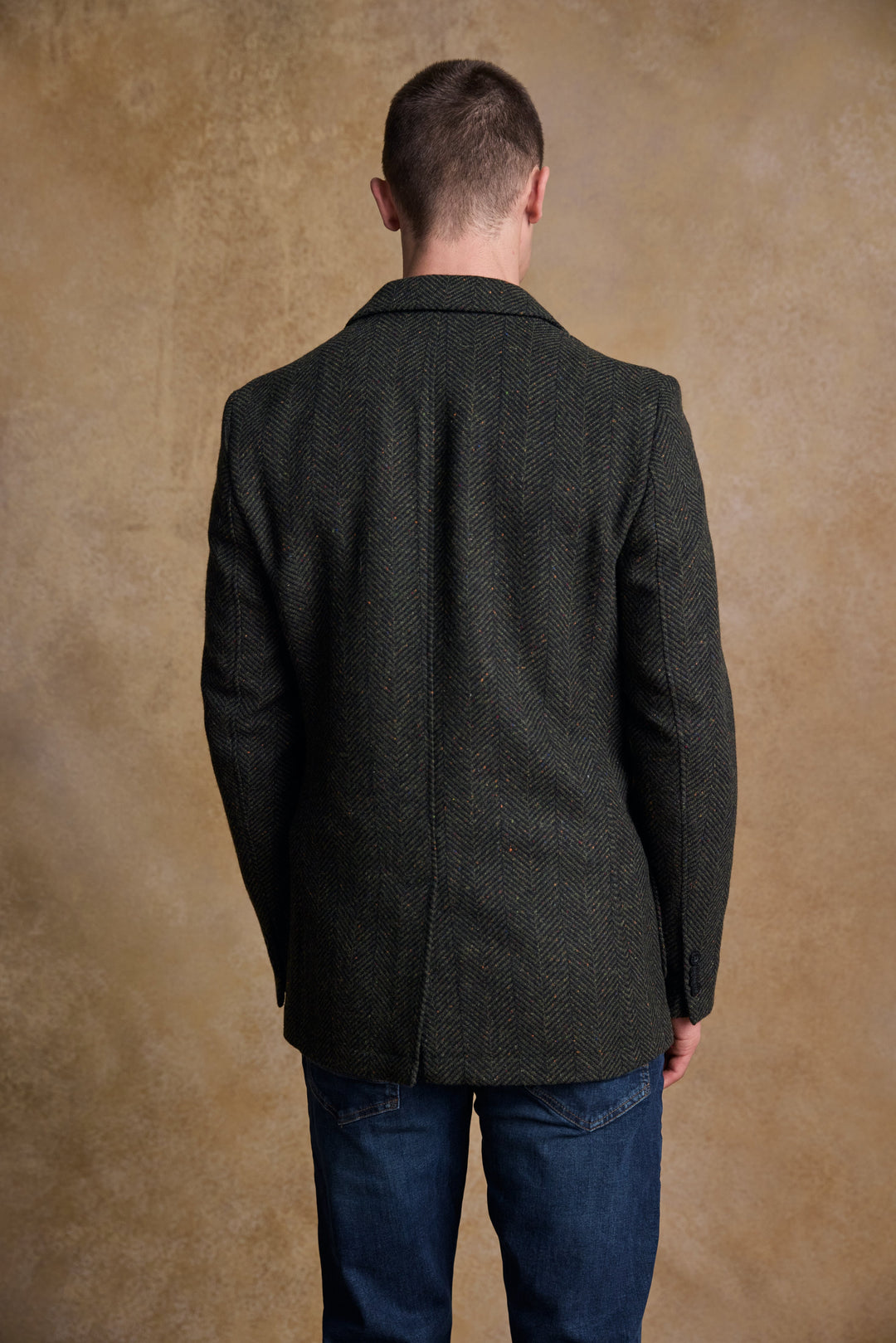 Cian Tweed Blazer - Donegal Pine Herringbone
