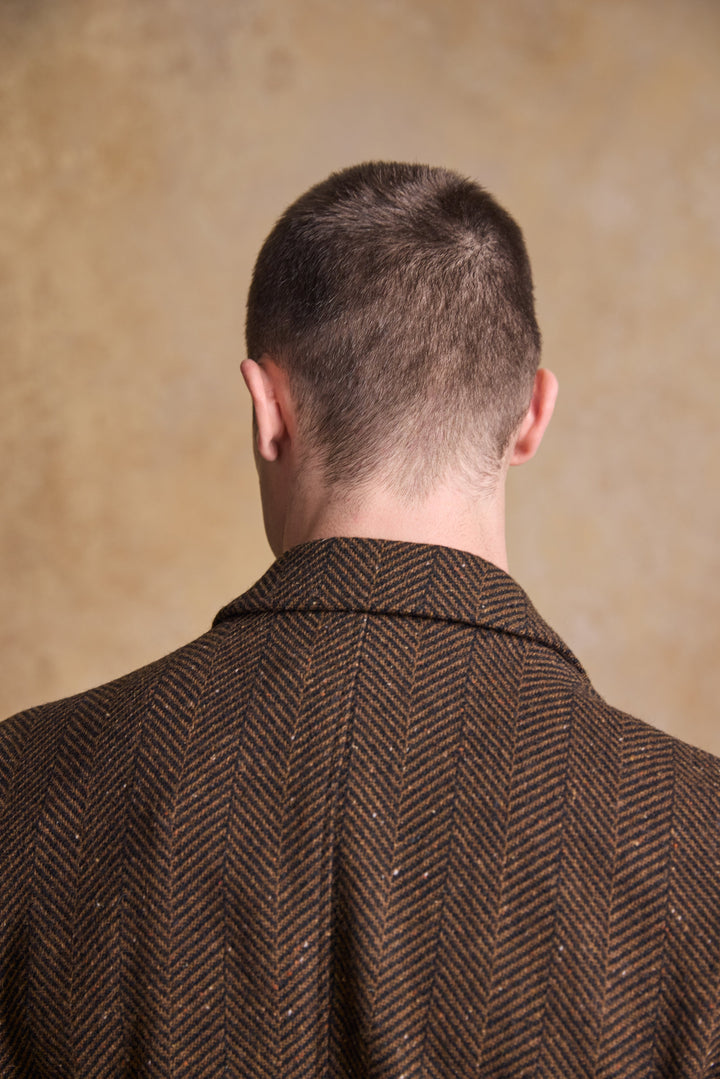 Cian Tweed Blazer - Donegal Walnut Herringbone