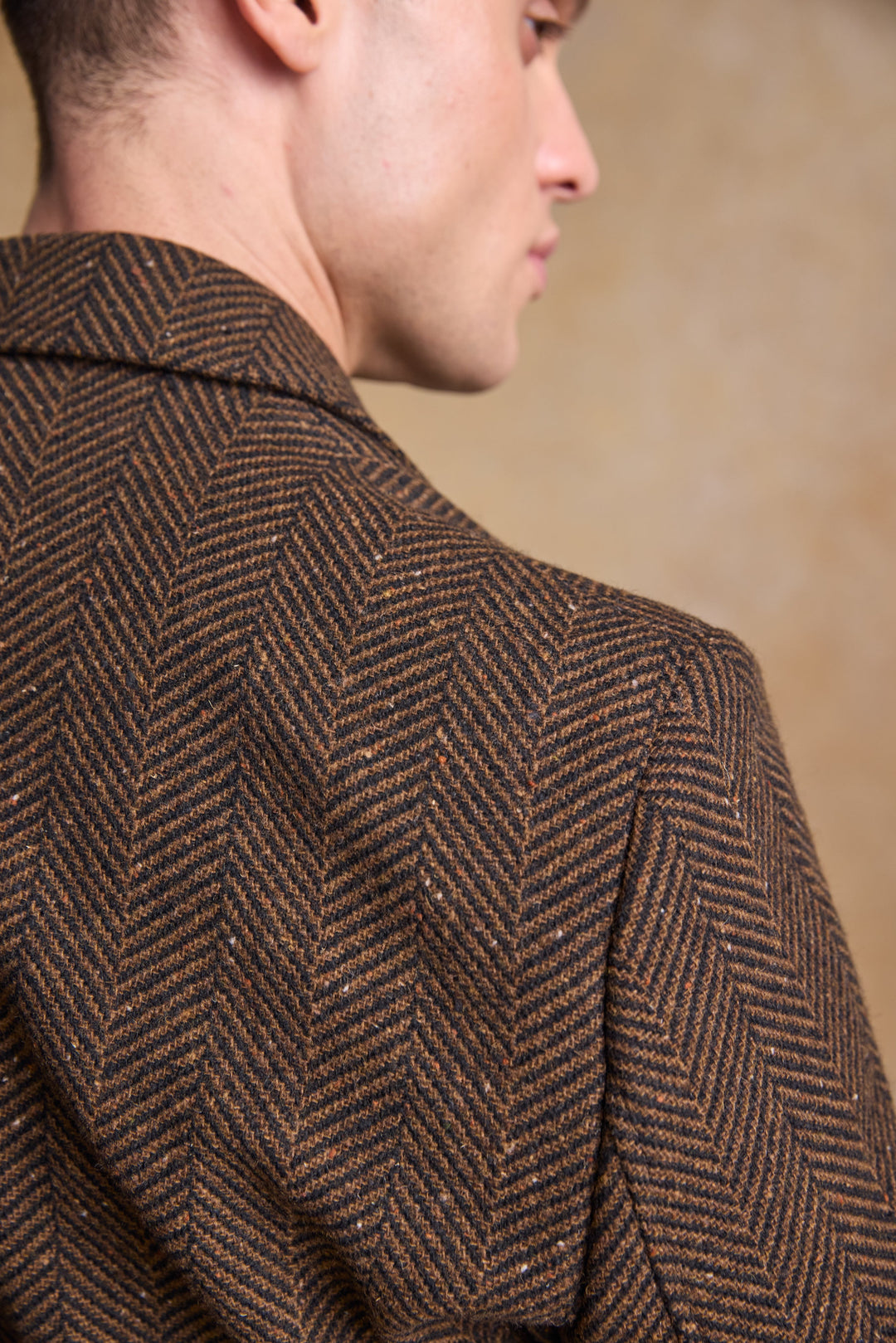 Cian Tweed Blazer - Donegal Walnut Herringbone