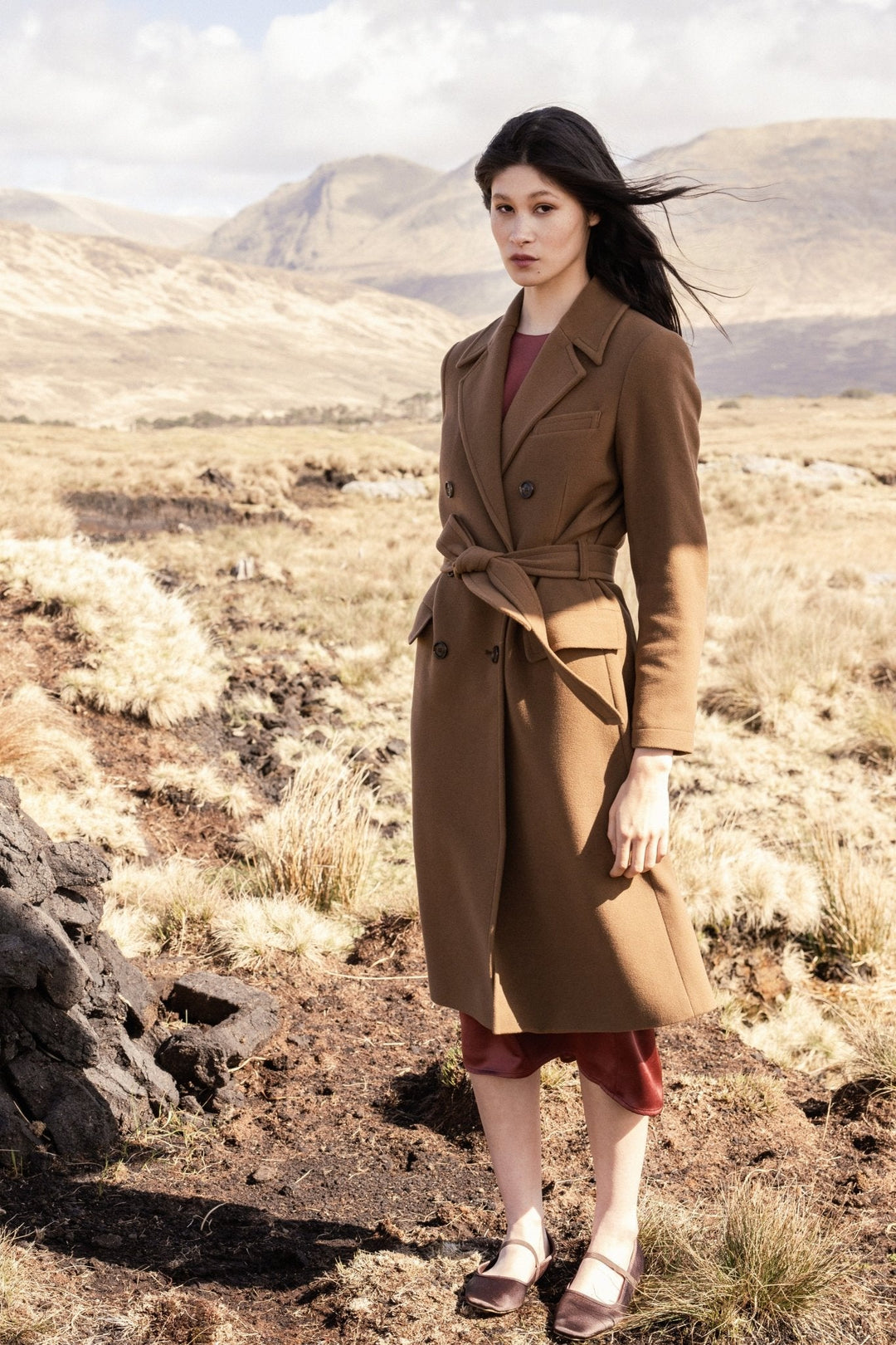 Jack Murphy Ireland - Clodagh Wool Coat - Camel - Tweed