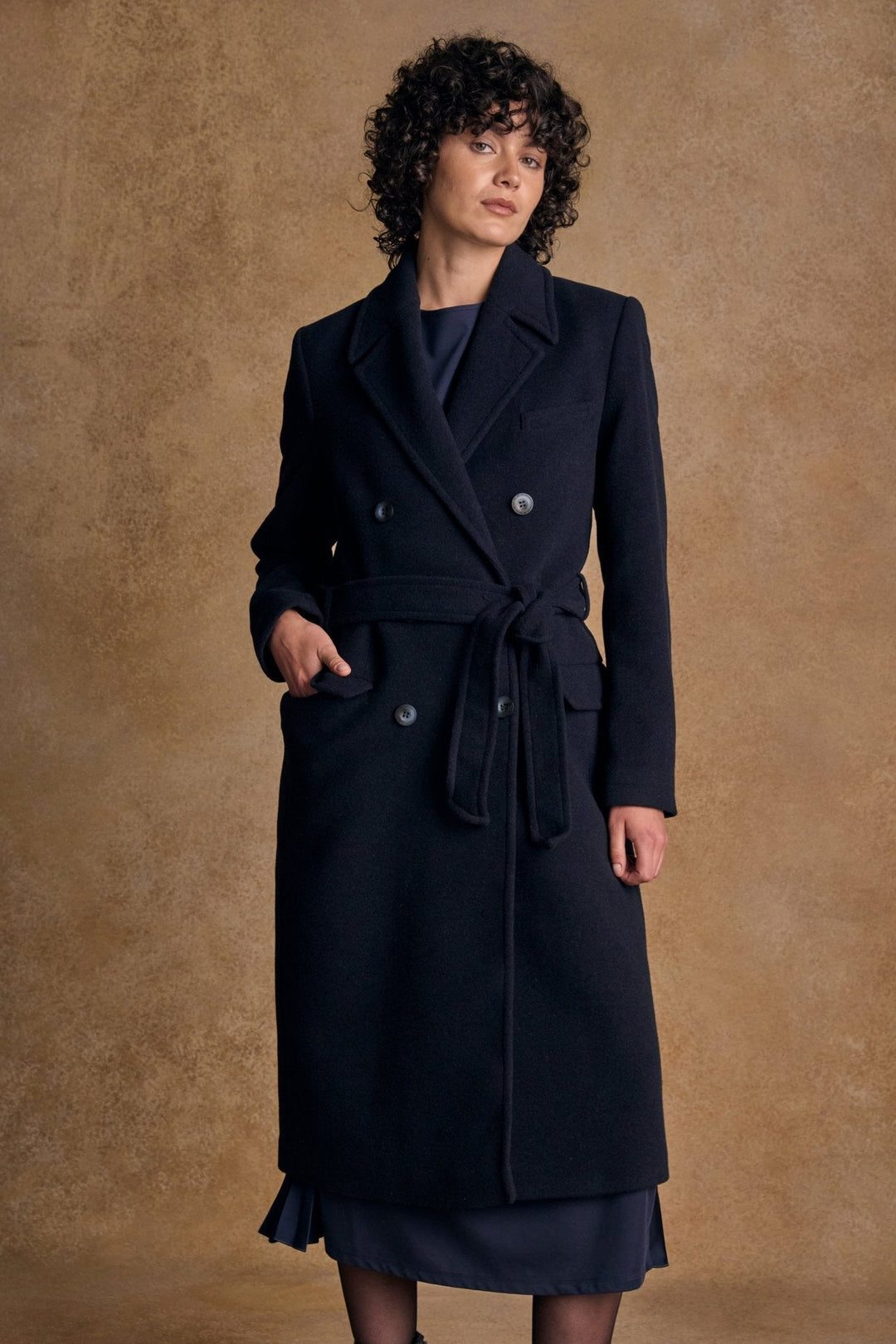 Jack Murphy Ireland - Clodagh Wool Coat - Navy - Tweed