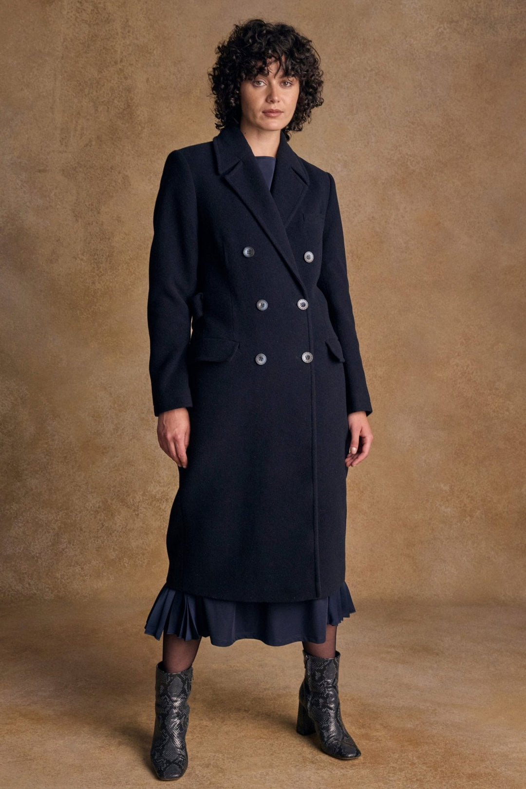 Jack Murphy Ireland - Clodagh Wool Coat - Navy - Tweed