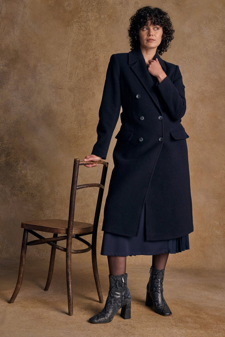Jack Murphy Ireland - Clodagh Wool Coat - Navy - Tweed