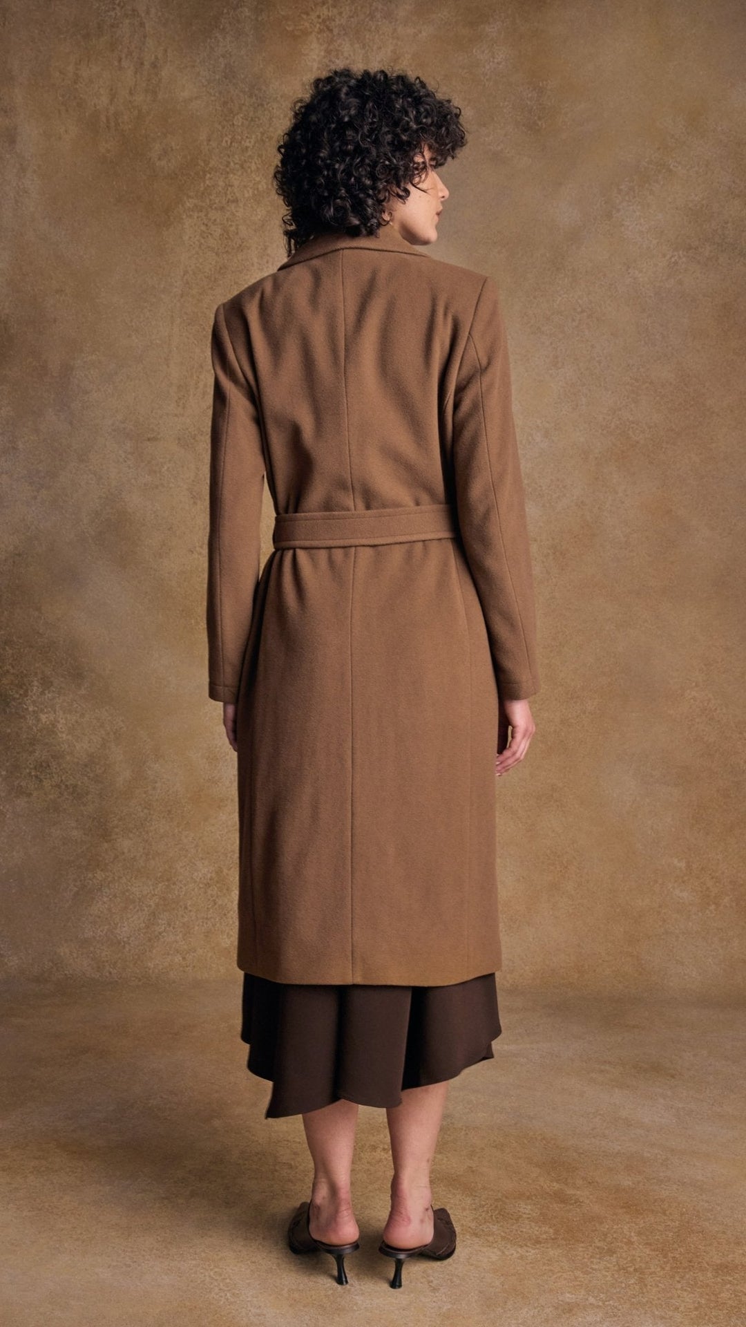 Jack Murphy Ireland - Clodagh Wool Coat - Camel - Tweed