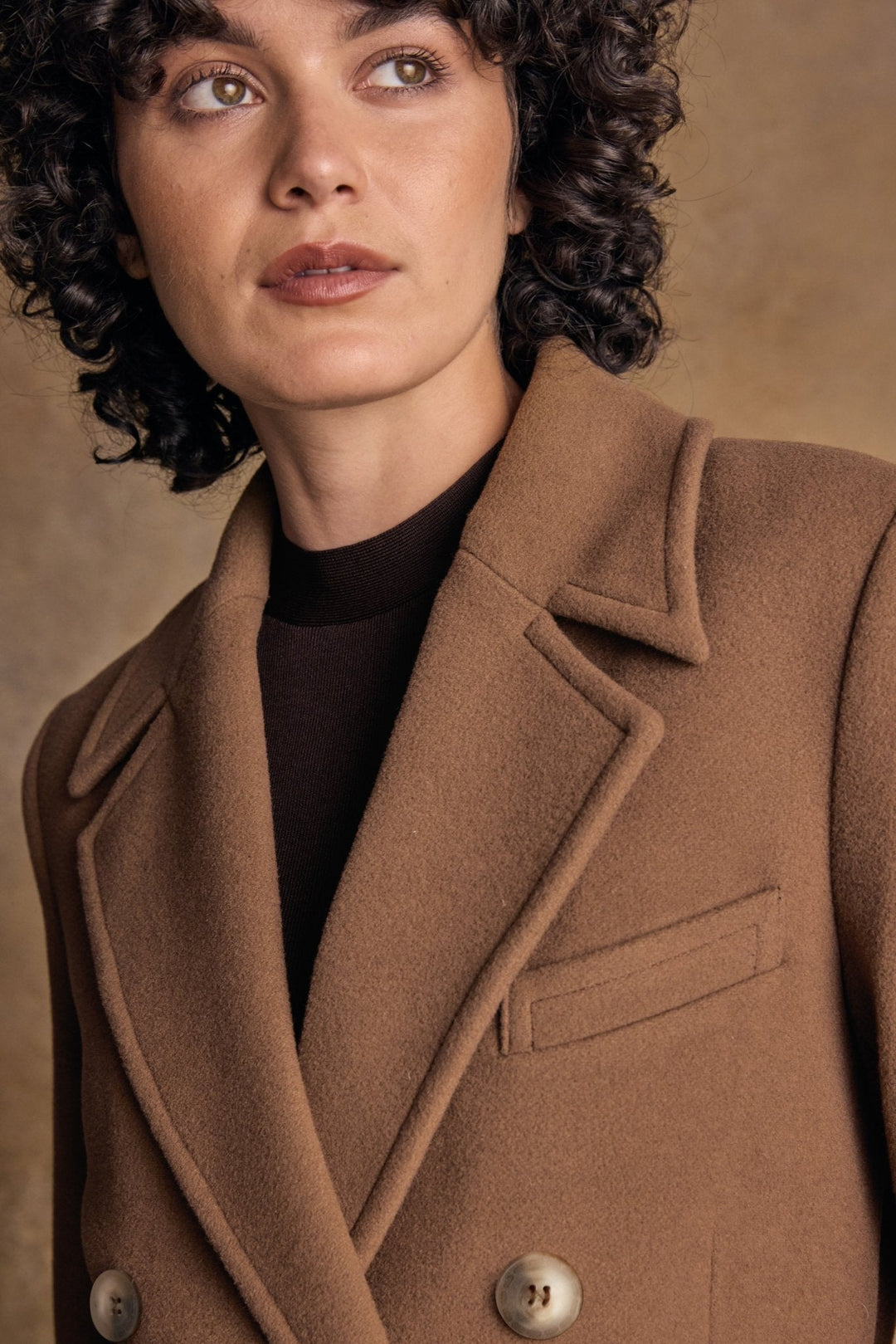 Jack Murphy Ireland - Clodagh Wool Coat - Camel - Tweed