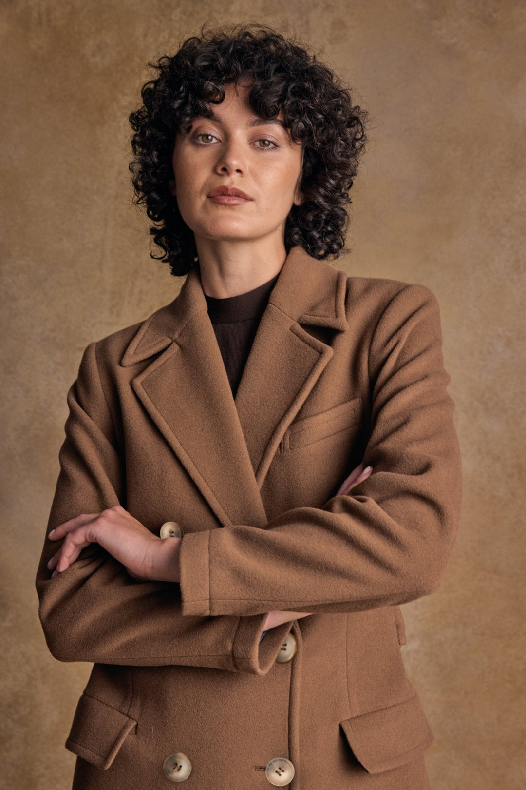Jack Murphy Ireland - Clodagh Wool Coat - Camel - Tweed