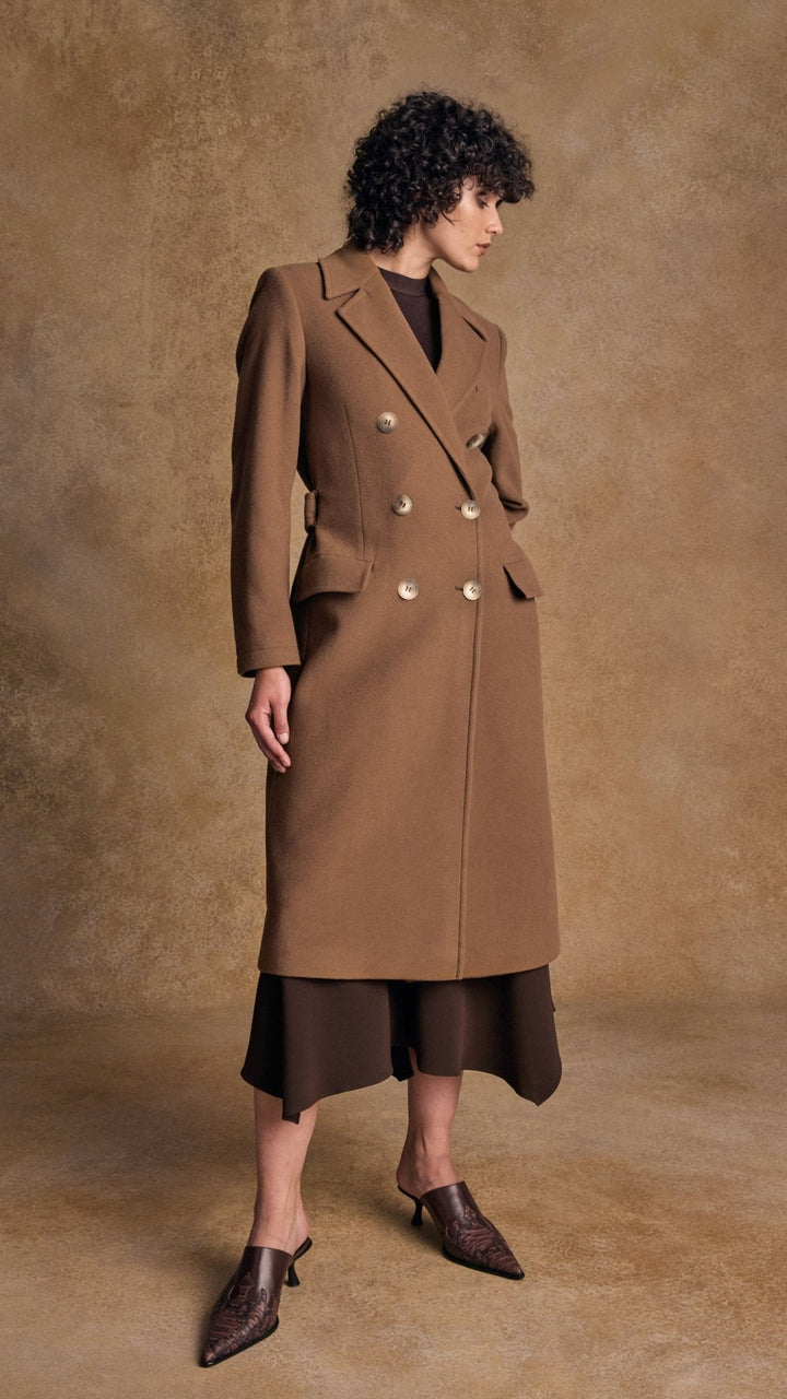 Jack Murphy Ireland - Clodagh Wool Coat - Camel - Tweed