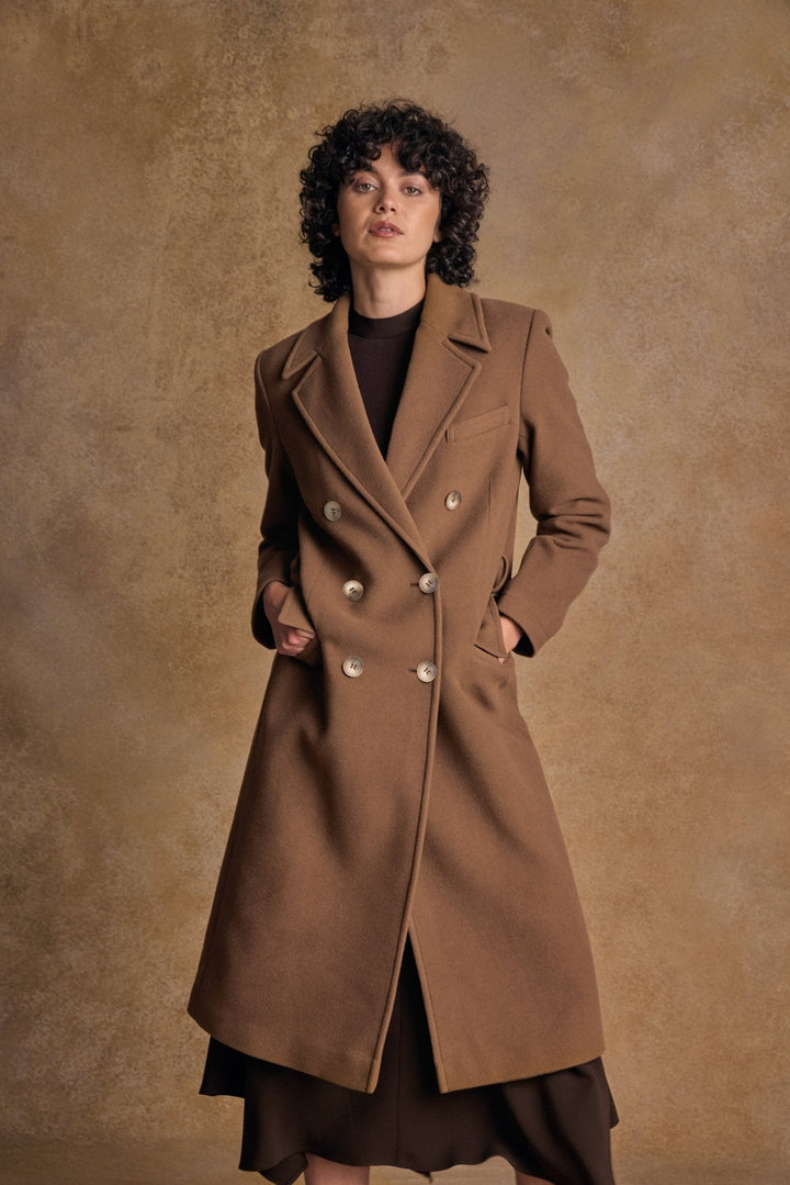 Jack Murphy Ireland - Clodagh Wool Coat - Camel - Tweed