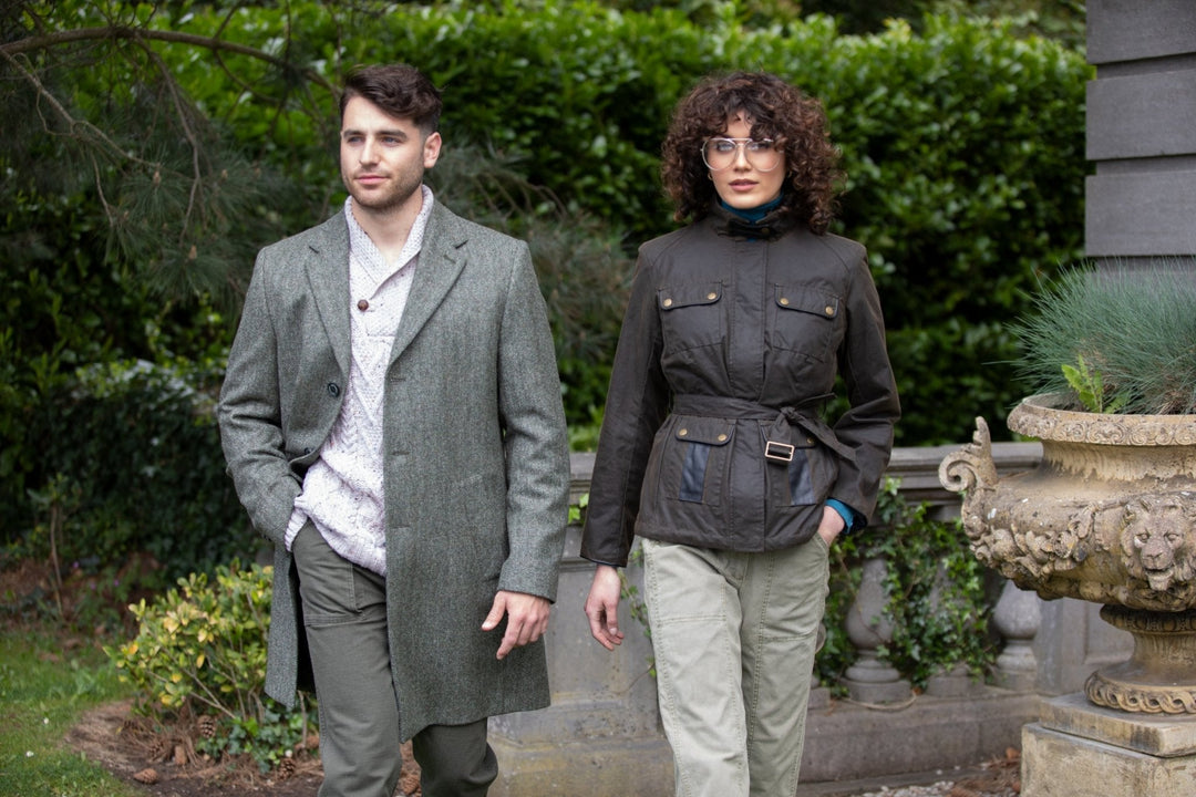 Jack Murphy Ireland - Cara Utility Wax Jacket - Olive - Wax