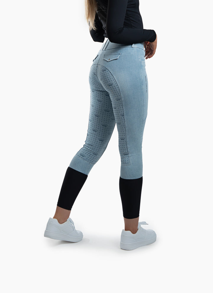Lottie Denim Tights in Light