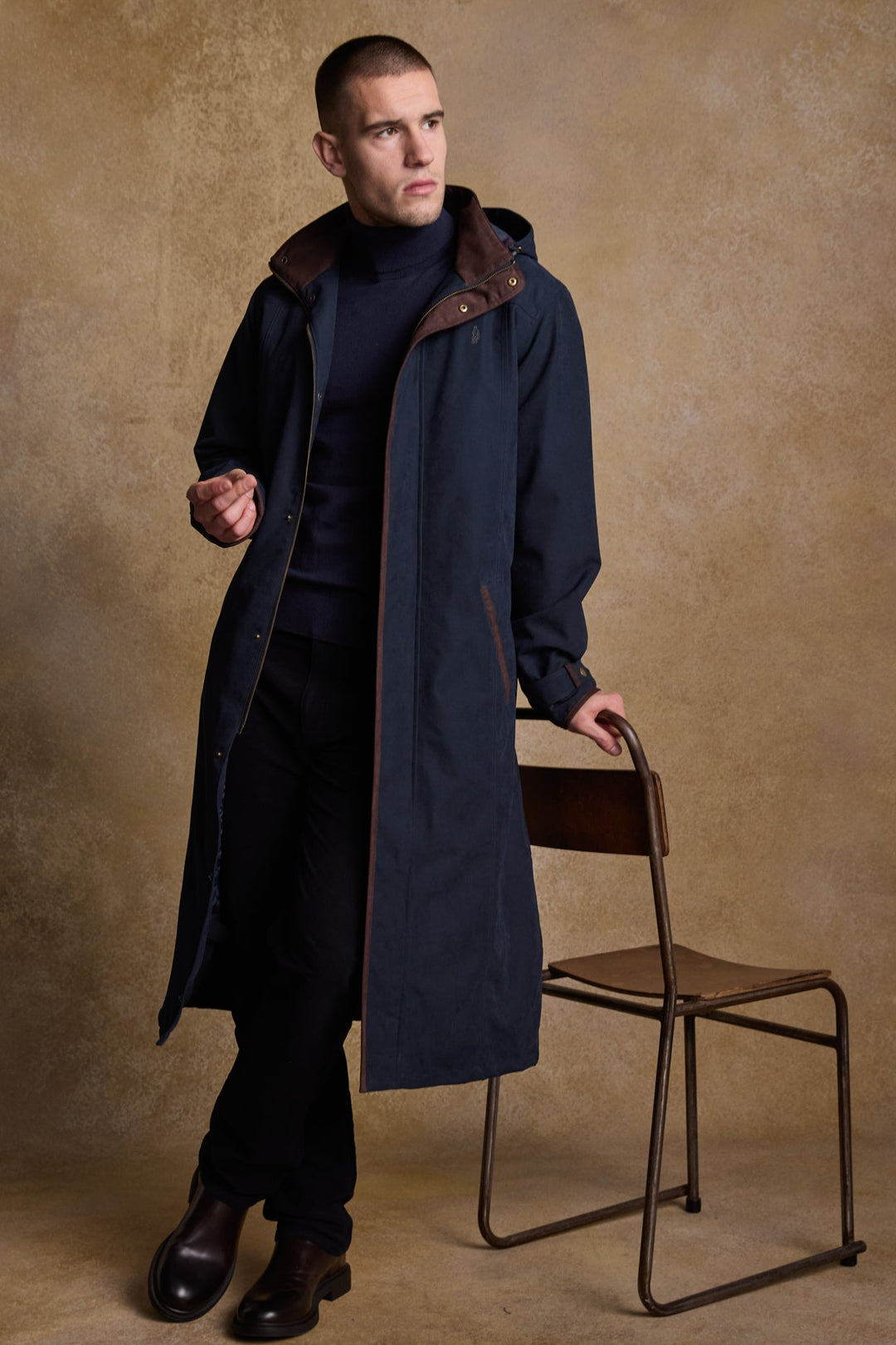 Jack Murphy Ireland - Emmet Waterproof Long Coat - Navy - Waterproof