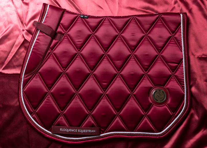'The Empress' Ruby Red Jewel Jump Saddle Pad