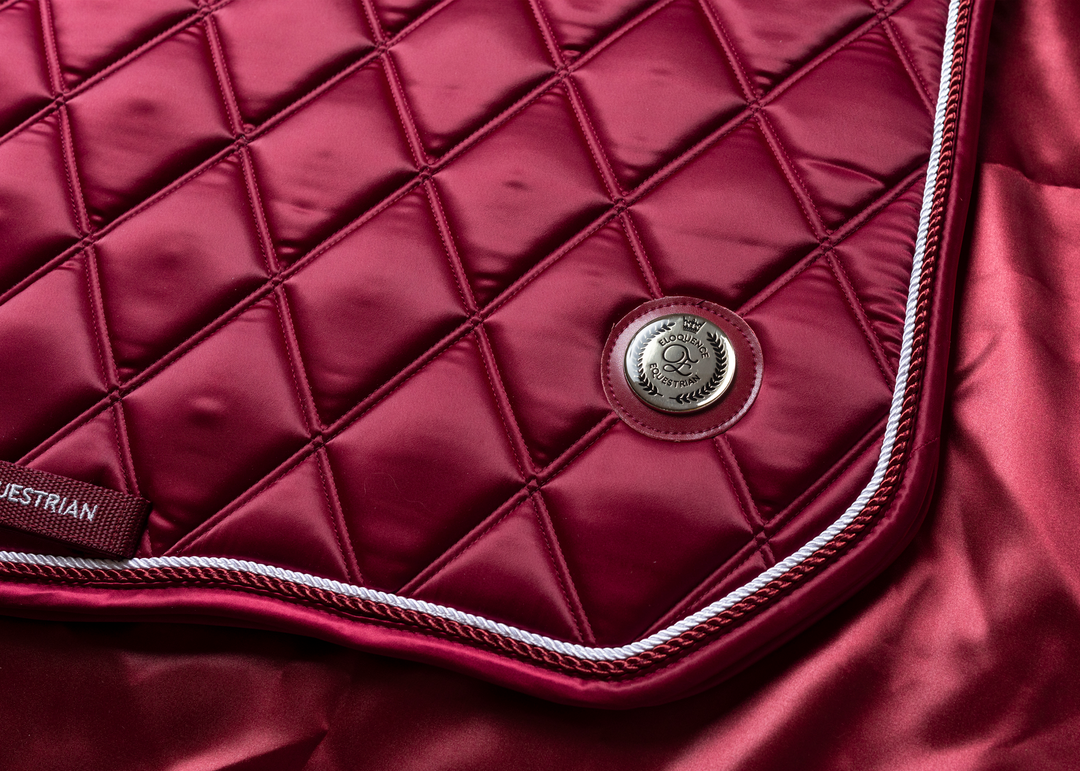 'The Empress' Ruby Red Jewel Jump Saddle Pad