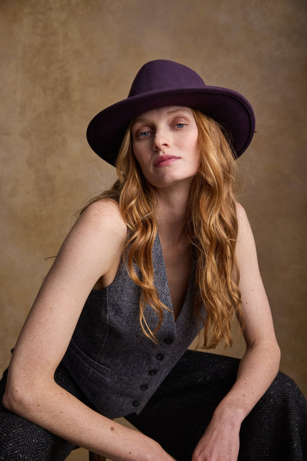 Jack Murphy Ireland - Boston Felt Hat - Plum - Hats